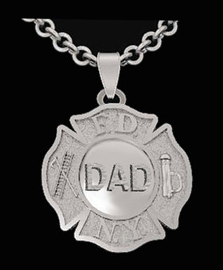 FDNY "DAD" Maltese Medallion
