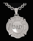 FDNY "DAD" Maltese Medallion