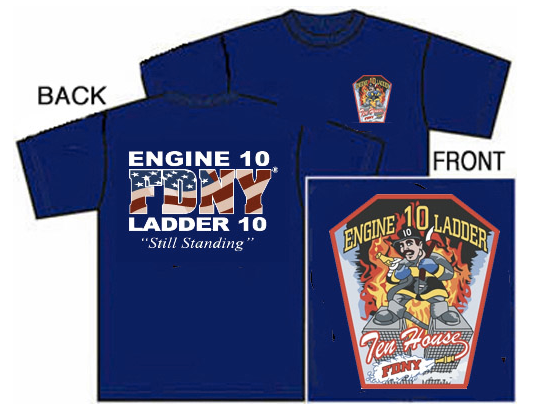 FDNY Ten House  Engine 10 / Ladder 10 Tee Shirt