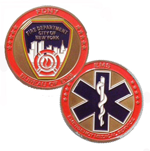 1.75" FDNY-EMS Challenge Coin