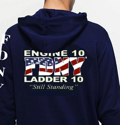 FDNY Engine 10 - Ladder 10 Hooded Sweatshirt