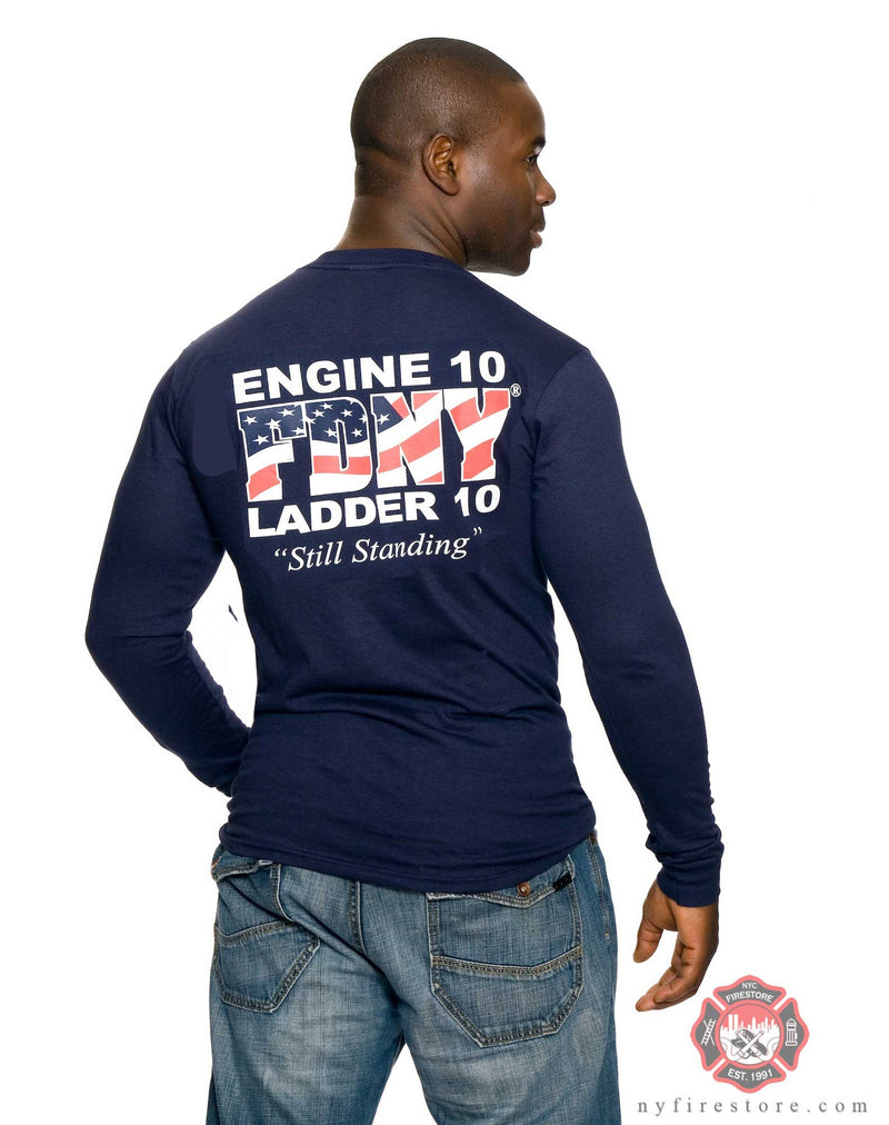 FDNY Engine 10 - Ladder 10 Long Sleeve Tee