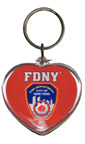 FDNY Heart Keychain