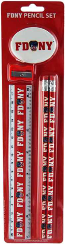 FDNY Pencil and Ruler Set
