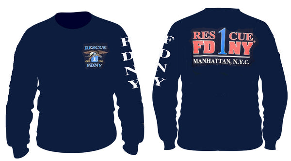 FDNY Rescue 1 Long Sleeve Tee