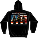 Firefighter Brotherhood Flag & Axe Hoodie
