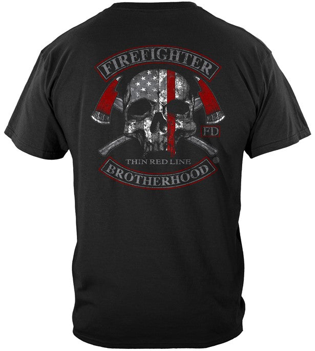 Firefighter Brotherhood Flag Skull