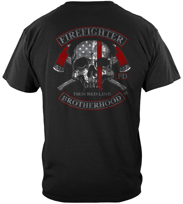 Firefighter Brotherhood Flag Skull