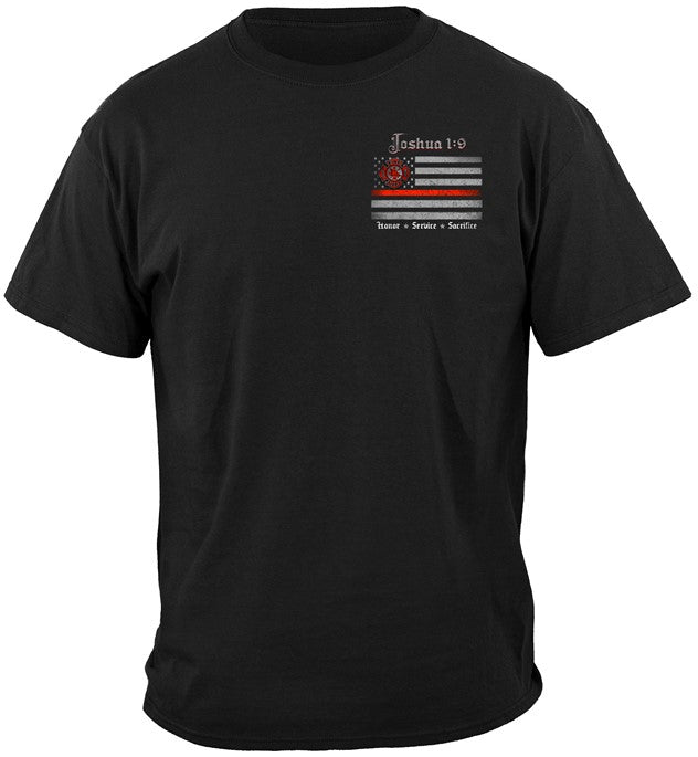 Firefighter Joshua 1:9 Tee