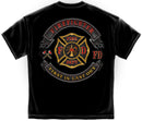 Firefighter Motorcycle Style Colors Tee