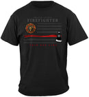 Firefighter Patriotic This Red Line, Flag & Axe