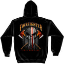 Firefighter Punisher Style Skull Hoodie