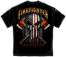 Firefighter Punisher Style Skull Tee