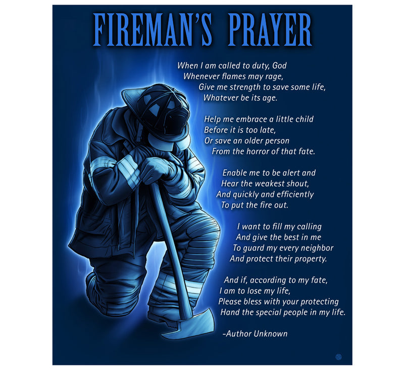 Firefighter's Prayer Throw Blanket