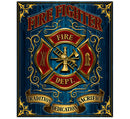 Firefighter Throw Blanket