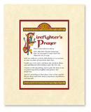 Firefighter When Called Matted Print