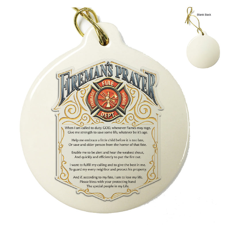 Fireman's Prayer Ornament