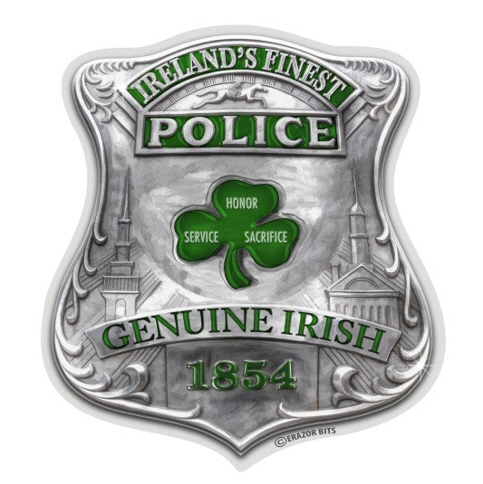 Genuine Irish Police Decal