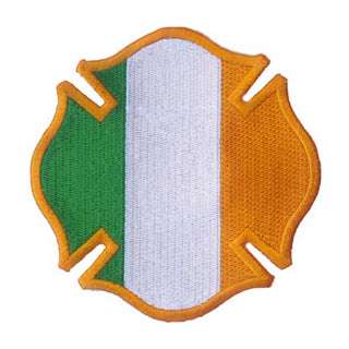 Irish Flag Maltese Cross Patch