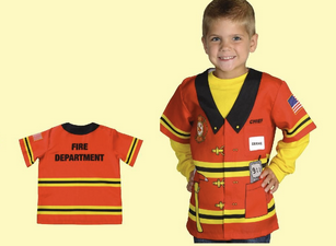 Kids Firefighter Costume Tee