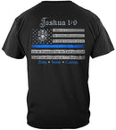 Law Enforcement Joshua 1:9 Flag Tee