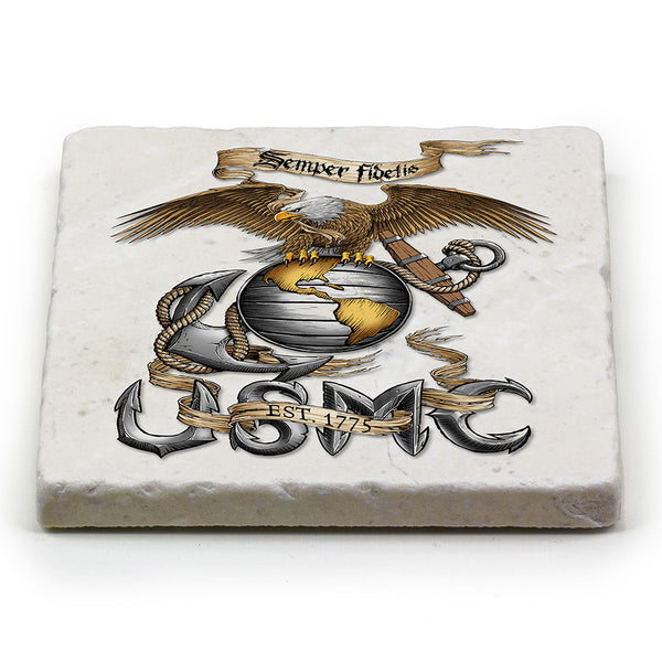 Marine Corps Eagle Coasters