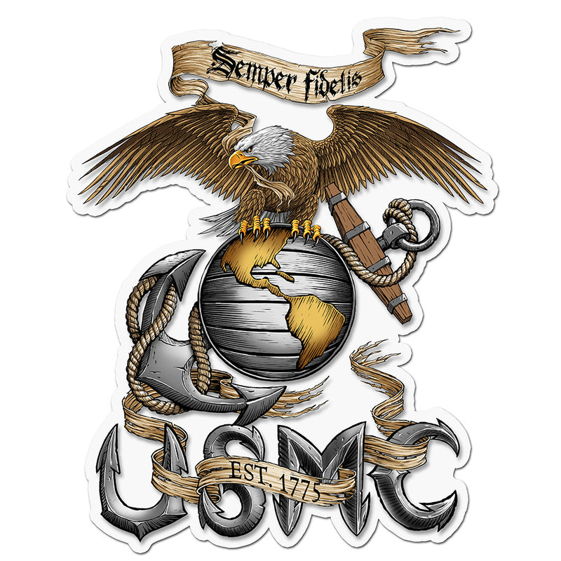Marine Corps Eagle & Globe Decal