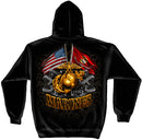 Marine Corps Flags & Globe Sweatshirt