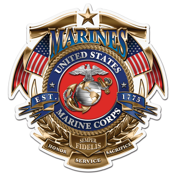 Marine Corps "Honor Service Sacrifice" Decal