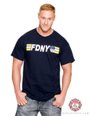 FDNY Stripe Navy "Keep Back 200 Feet" Tee Shirt