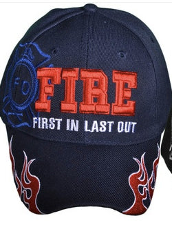 Navy FIRE First In Last Out Cap