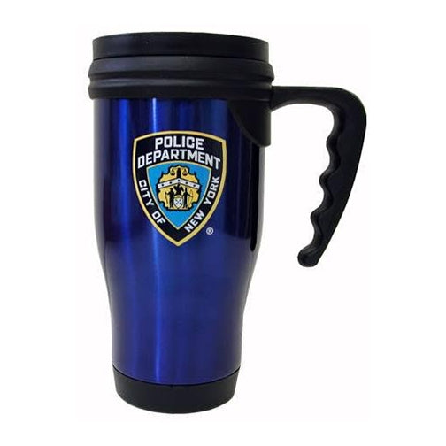 Navy NYPD Travel Mug