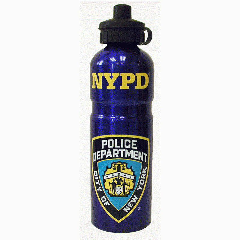 Navy NYPD Water Bottle