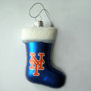 New York Mets Glass Stocking Ornament
