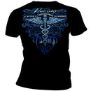 Nurse's Black Graphic Tee