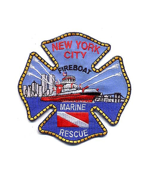 Fireboat Marine Rescue Patch