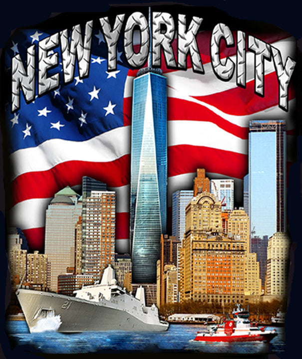 NYC Trade Center Steel Decal