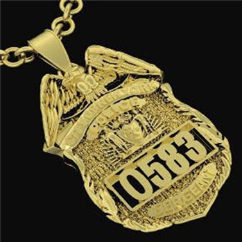 NYPD 14K Sergeant's Badge Medallion