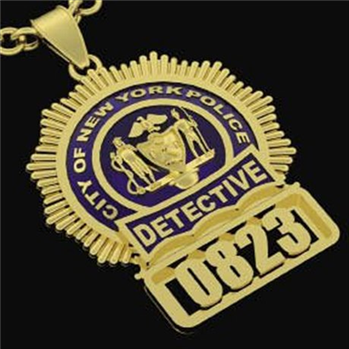 NYPD 14K Detective Badge Medallion