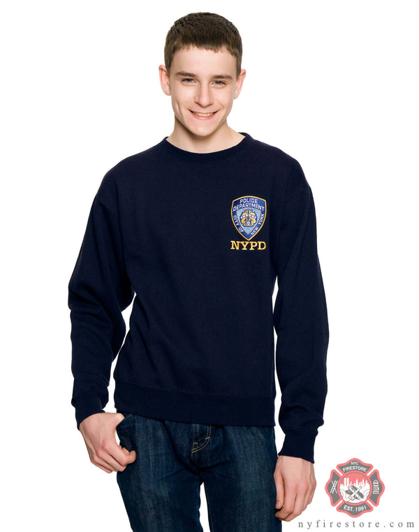 NYPD Embroidered Crew Neck Sweatshirt