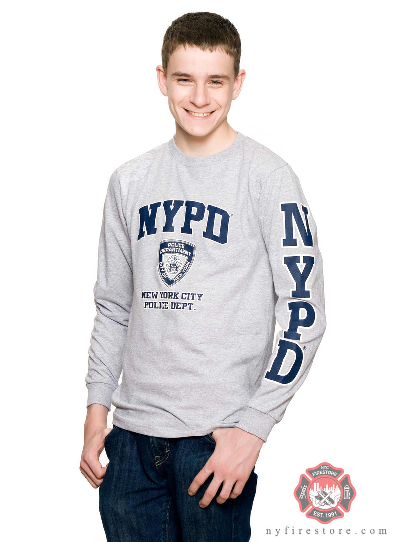 NYPD Gray Long Sleeve T-Shirt