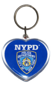 NYPD Heart Shaped Keychain