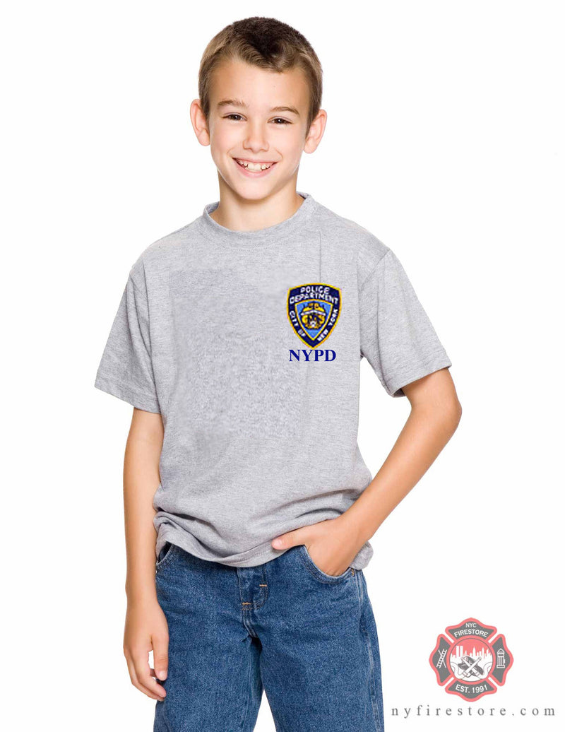 NYPD Kids Gray Logo T-shirt