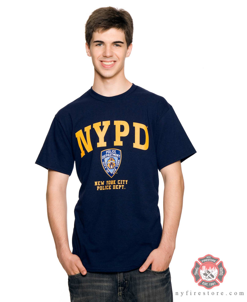 NYPD Navy Athletic T-Shirt