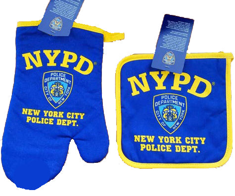 NYPD Oven Mitt & Pot Holder Set