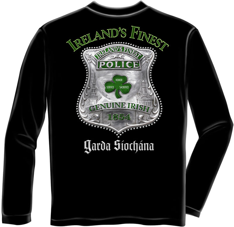 Police Ireland's Finest Long Sleeve Tee Shirt