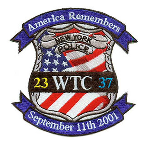 Police World Trade Center Memorial Patch