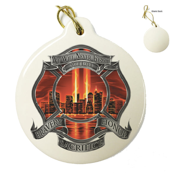 Red Sky Fire Memorial Ornament