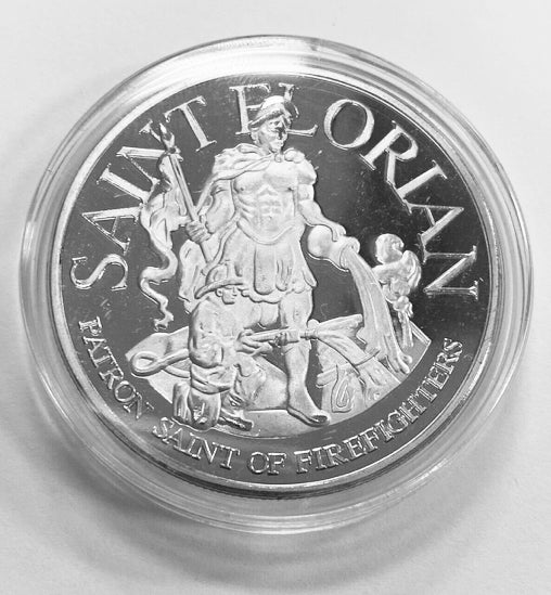 1.5" Saint Florian WTC Memorial Challenge Coin