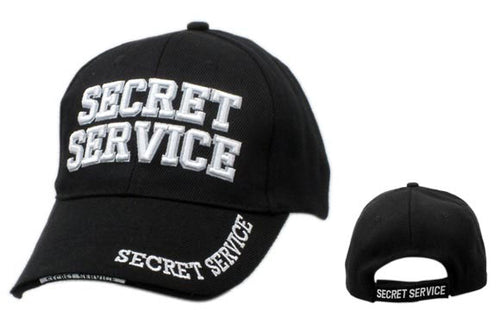 Casquette Noire US Secret Service Réglable - Neuf Avec étiquettes, Thème Sport